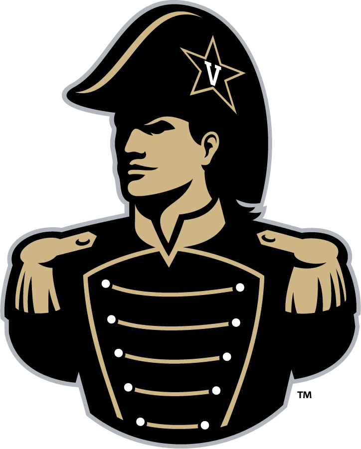 Vanderbilt Commodores 2012-2022 Mascot Logo v2 diy DTF decal sticker